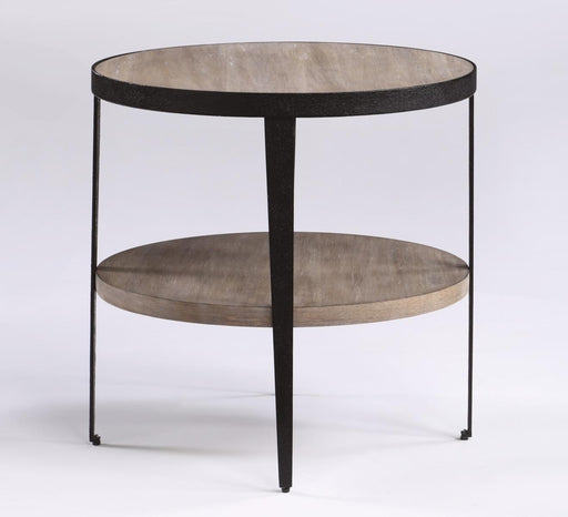 Flexsteel Compass Lamp Table in Gray/Black - Holmwood's Furniture & Design Center (Somersworth, NH)