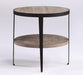 Flexsteel Compass Lamp Table in Gray/Black - Holmwood's Furniture & Design Center (Somersworth, NH)