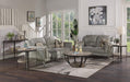 Flexsteel Compass Lamp Table in Gray/Black - Holmwood's Furniture & Design Center (Somersworth, NH)