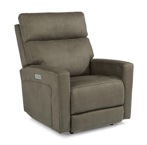 Flexsteel Ezra Power Recliner with Power Headrest and Lumbar - Holmwood's Furniture & Design Center (Somersworth, NH)