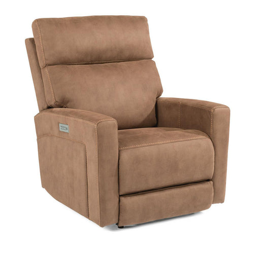 Flexsteel Ezra Power Recliner with Power Headrest and Lumbar - Holmwood's Furniture & Design Center (Somersworth, NH)