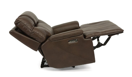 Flexsteel Garrett Power Recliner with Power Headrest and Lumbar - Holmwood's Furniture & Design Center (Somersworth, NH)