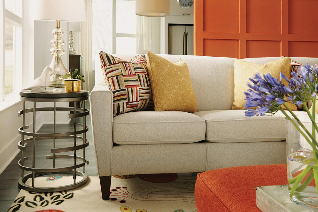 Flexsteel Halo Chairside Table in Silver - Holmwood's Furniture & Design Center (Somersworth, NH)