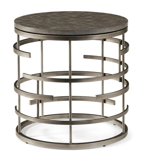 Flexsteel Halo Lamp Table in Silver - Holmwood's Furniture & Design Center (Somersworth, NH)