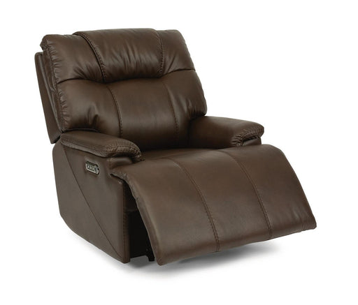 Flexsteel Garrett Power Recliner with Power Headrest and Lumbar - Holmwood's Furniture & Design Center (Somersworth, NH)
