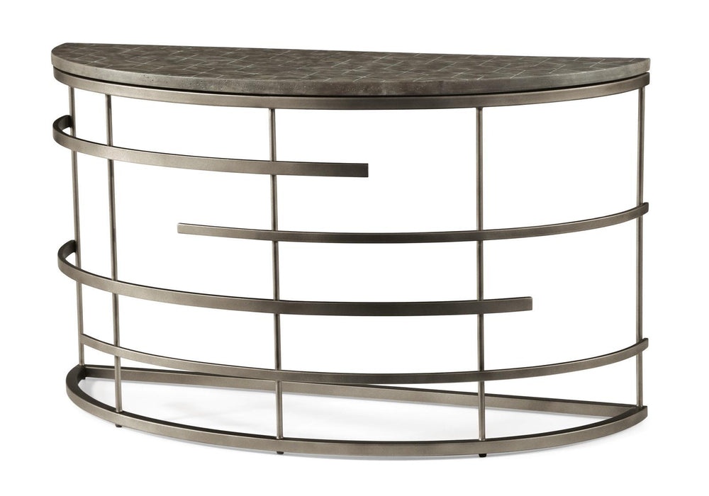 Flexsteel Halo Sofa Table in Silver - Holmwood's Furniture & Design Center (Somersworth, NH)