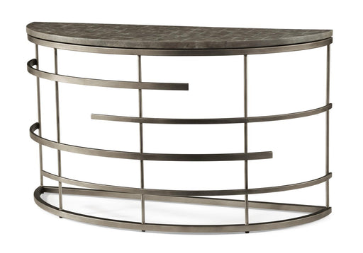 Flexsteel Halo Sofa Table in Silver - Holmwood's Furniture & Design Center (Somersworth, NH)