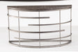Flexsteel Halo Sofa Table in Silver - Holmwood's Furniture & Design Center (Somersworth, NH)