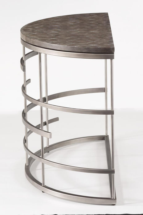 Flexsteel Halo Sofa Table in Silver - Holmwood's Furniture & Design Center (Somersworth, NH)
