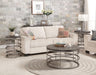 Flexsteel Halo Sofa Table in Silver - Holmwood's Furniture & Design Center (Somersworth, NH)