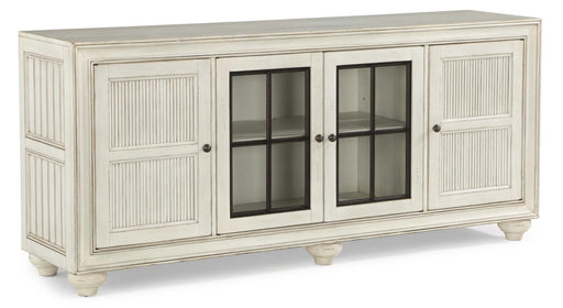 Flexsteel Harmony Entertainment Base in White - Holmwood's Furniture & Design Center (Somersworth, NH)