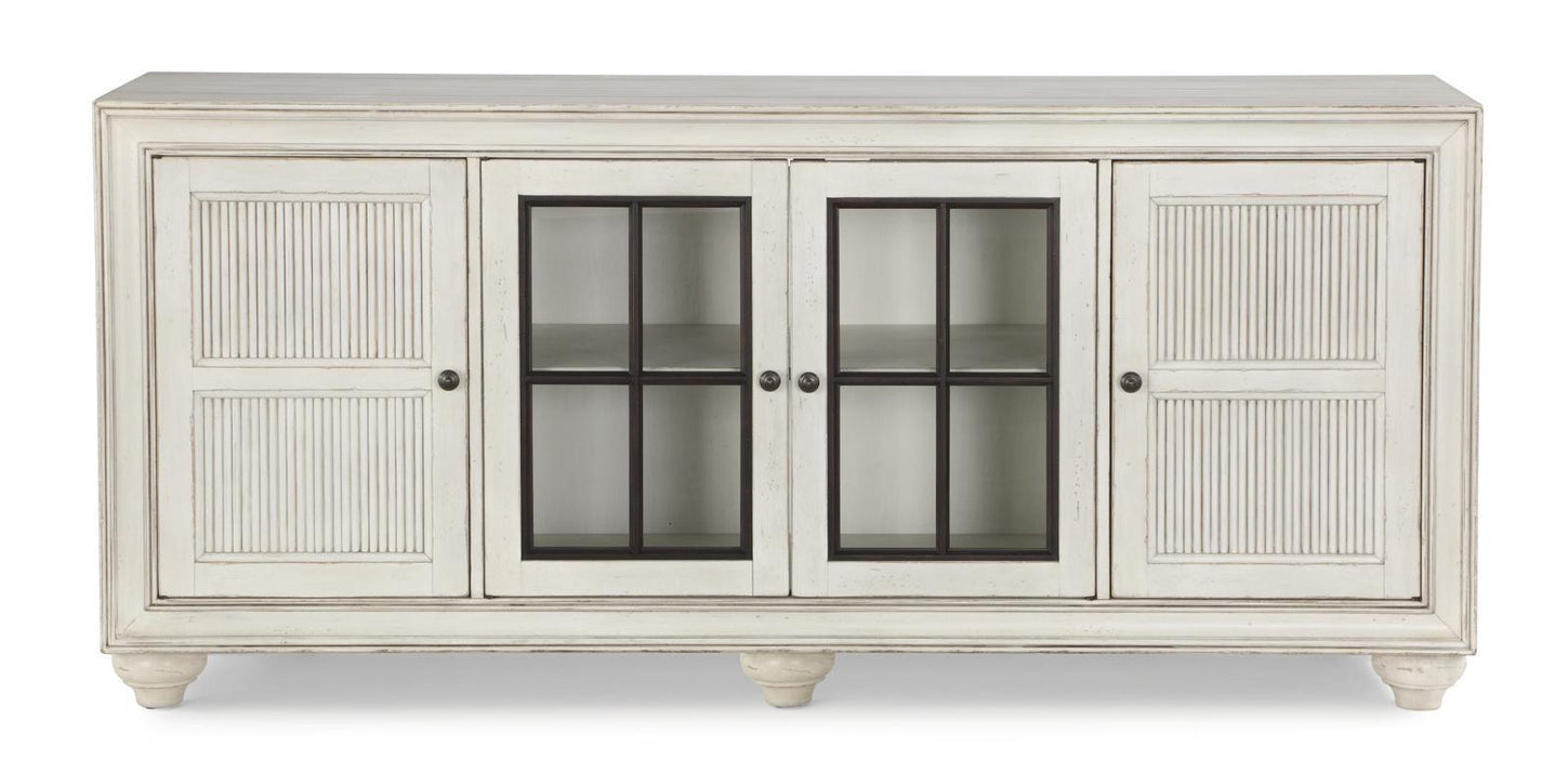 Flexsteel Harmony Entertainment Base in White - Holmwood's Furniture & Design Center (Somersworth, NH)