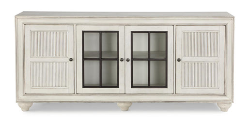 Flexsteel Harmony Entertainment Base in White - Holmwood's Furniture & Design Center (Somersworth, NH)