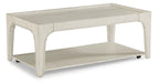 Flexsteel Harmony Rectangular Cocktail Table with Casters in White - Holmwood's Furniture & Design Center (Somersworth, NH)