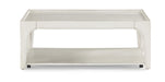 Flexsteel Harmony Rectangular Cocktail Table with Casters in White - Holmwood's Furniture & Design Center (Somersworth, NH)