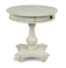Flexsteel Harmony Round End Table in White - Holmwood's Furniture & Design Center (Somersworth, NH)