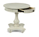 Flexsteel Harmony Round End Table in White - Holmwood's Furniture & Design Center (Somersworth, NH)