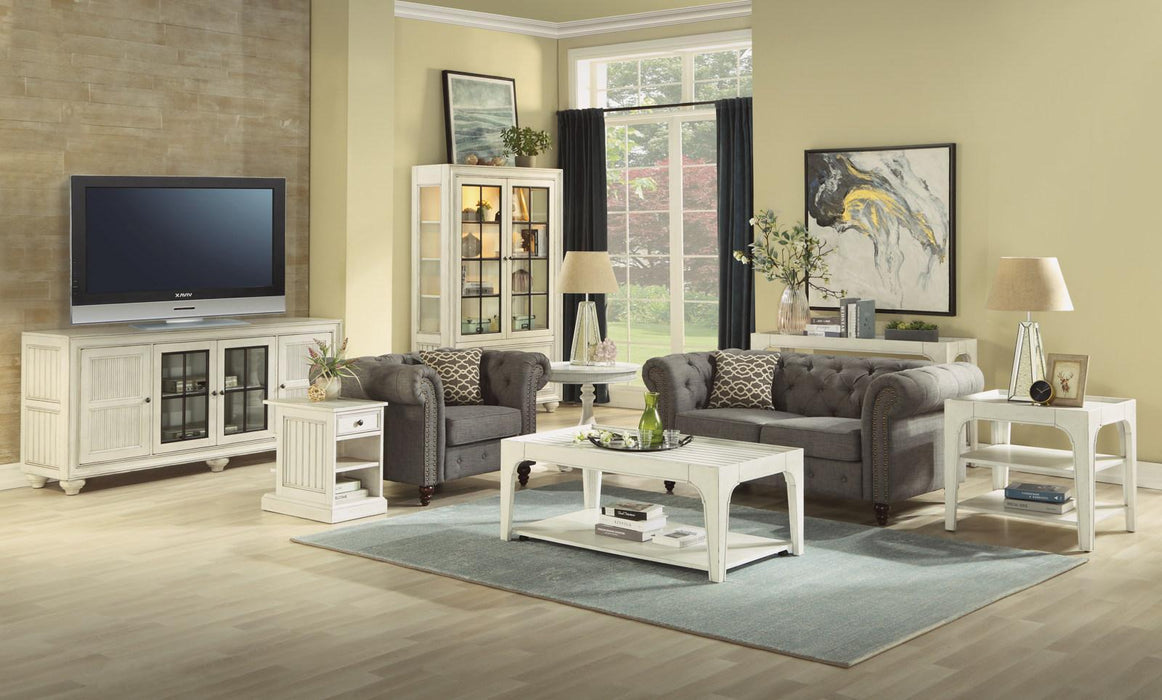 Flexsteel Harmony Sofa Table in White - Holmwood's Furniture & Design Center (Somersworth, NH)
