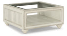 Flexsteel Harmony Square Cocktail Table with Casters in White - Holmwood's Furniture & Design Center (Somersworth, NH)