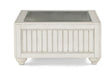 Flexsteel Harmony Square Cocktail Table with Casters in White - Holmwood's Furniture & Design Center (Somersworth, NH)