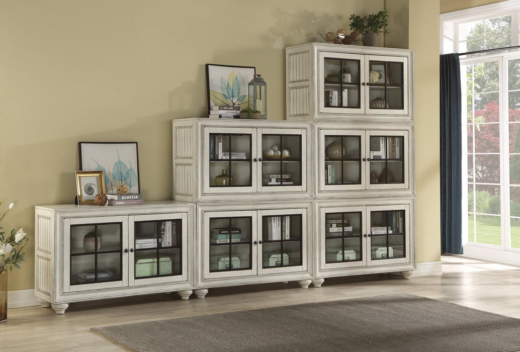 Flexsteel Harmony Stacking Bookcase in White - Holmwood's Furniture & Design Center (Somersworth, NH)