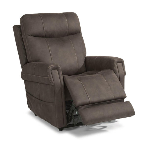 Flexsteel Jenkins Power Lift Recliner with Power Headrest and Lumbar - Holmwood's Furniture & Design Center (Somersworth, NH)