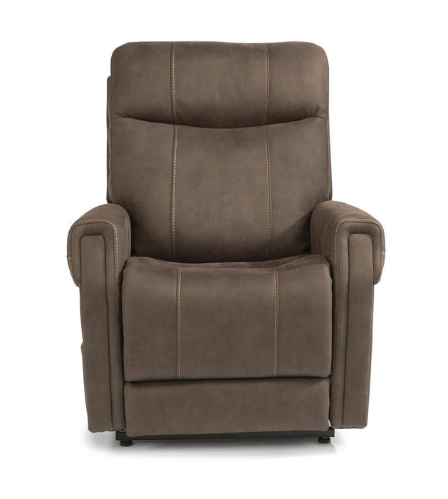 Flexsteel Jenkins Power Lift Recliner with Power Headrest and Lumbar - Holmwood's Furniture & Design Center (Somersworth, NH)