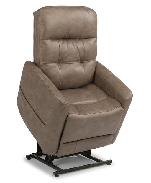 Flexsteel Kenner Power Lift Recliner with Power Headrest and Lumbar - Holmwood's Furniture & Design Center (Somersworth, NH)
