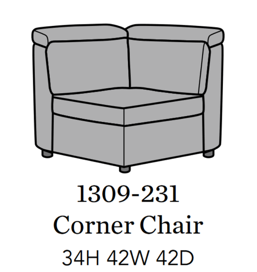 Flexsteel Latitudes Astra Leather Corner Chair - Holmwood's Furniture & Design Center (Somersworth, NH)