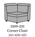 Flexsteel Latitudes Astra Leather Corner Chair - Holmwood's Furniture & Design Center (Somersworth, NH)