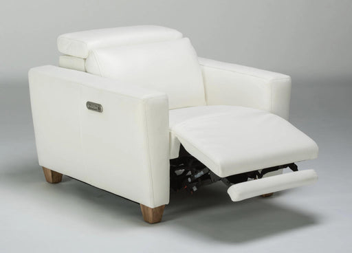 Flexsteel Latitudes Astra Leather Power Recliner w/Power Headrest - Holmwood's Furniture & Design Center (Somersworth, NH)