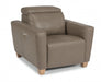Flexsteel Latitudes Astra Leather Power Recliner w/Power Headrest - Holmwood's Furniture & Design Center (Somersworth, NH)
