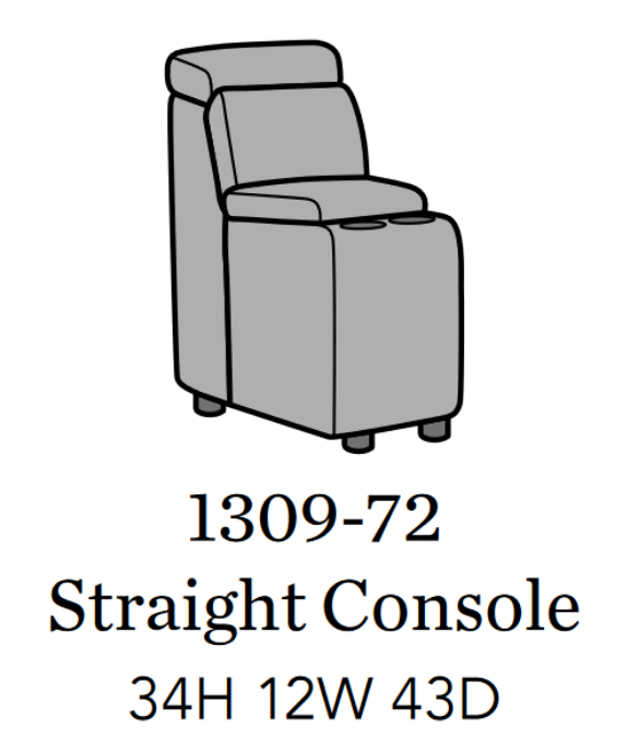 Flexsteel Latitudes Astra Leather Straight Console - Holmwood's Furniture & Design Center (Somersworth, NH)