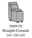 Flexsteel Latitudes Astra Leather Straight Console - Holmwood's Furniture & Design Center (Somersworth, NH)