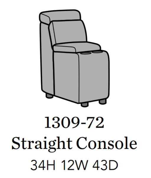 Flexsteel Latitudes Astra Leather Straight Console - Holmwood's Furniture & Design Center (Somersworth, NH)