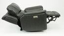 Flexsteel Latitudes Cade Leather Power Recliner w/Power Headrest in Black - Holmwood's Furniture & Design Center (Somersworth, NH)