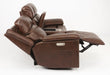 Flexsteel Latitudes Chance Leather Power Reclining Loveseat w/Console & Power Headrests - Holmwood's Furniture & Design Center (Somersworth, NH)