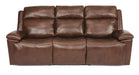 Flexsteel Latitudes Chance Leather Power Reclining Sofa w/Power Headrests - Holmwood's Furniture & Design Center (Somersworth, NH)