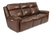 Flexsteel Latitudes Chance Leather Power Reclining Sofa w/Power Headrests - Holmwood's Furniture & Design Center (Somersworth, NH)