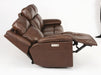 Flexsteel Latitudes Chance Leather Power Reclining Sofa w/Power Headrests - Holmwood's Furniture & Design Center (Somersworth, NH)