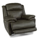 Flexsteel Latitudes Elijah Leather Power Recliner w/Power Headrest - Holmwood's Furniture & Design Center (Somersworth, NH)