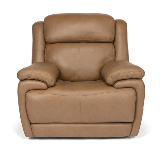 Flexsteel Latitudes Elijah Leather Power Recliner w/Power Headrest - Holmwood's Furniture & Design Center (Somersworth, NH)
