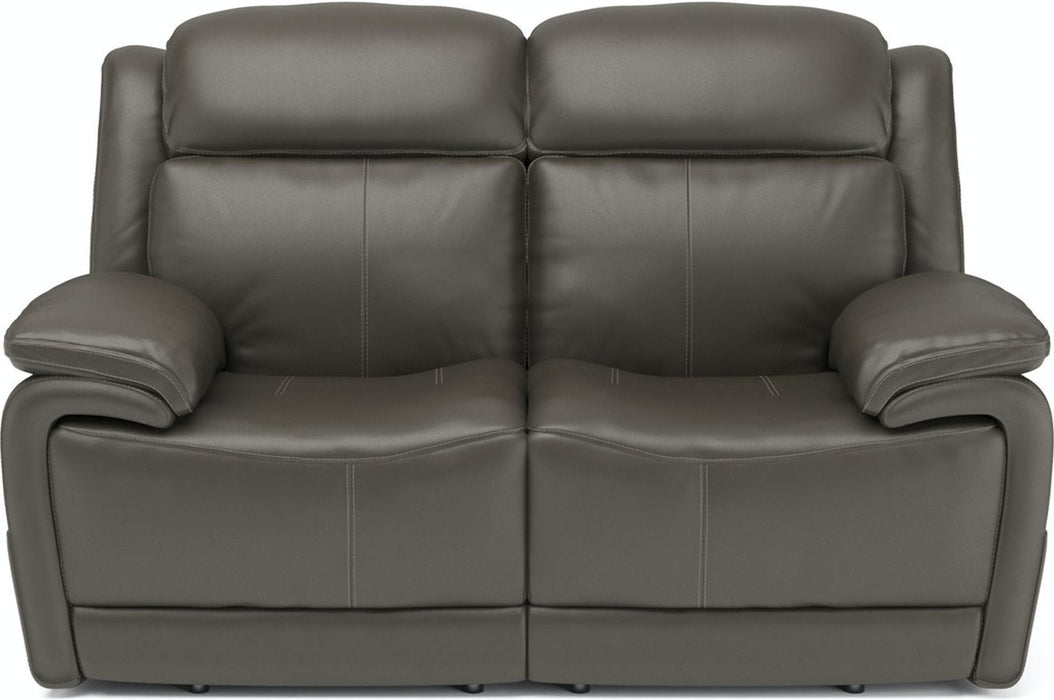 Flexsteel Elijah Power Reclining Loveseat w/ Pwr Headrests, Lumbar - Holmwood's Furniture & Design Center (Somersworth, NH)