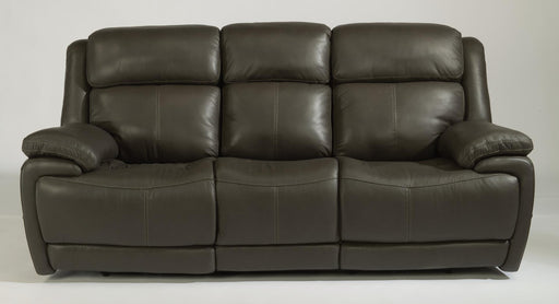 Flexsteel Elijah Power Reclining Sofa with Power Headrests & Lumbar - Holmwood's Furniture & Design Center (Somersworth, NH)