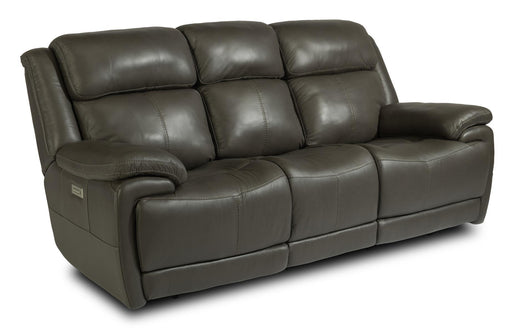 Flexsteel Elijah Power Reclining Sofa with Power Headrests & Lumbar - Holmwood's Furniture & Design Center (Somersworth, NH)