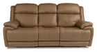 Flexsteel Elijah Power Reclining Sofa with Power Headrests & Lumbar - Holmwood's Furniture & Design Center (Somersworth, NH)