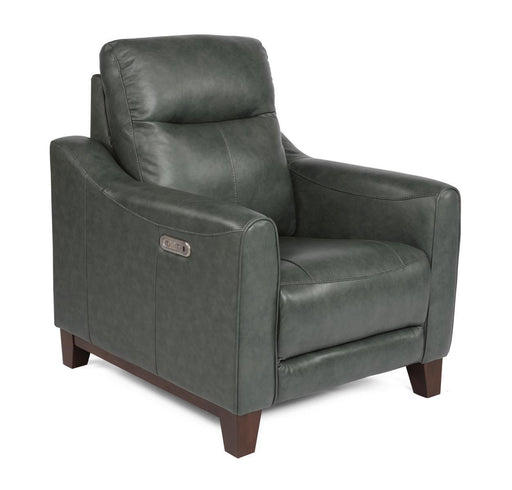 Flexsteel Latitudes Forte Leather Power Recliner w/Power Headrest - Holmwood's Furniture & Design Center (Somersworth, NH)