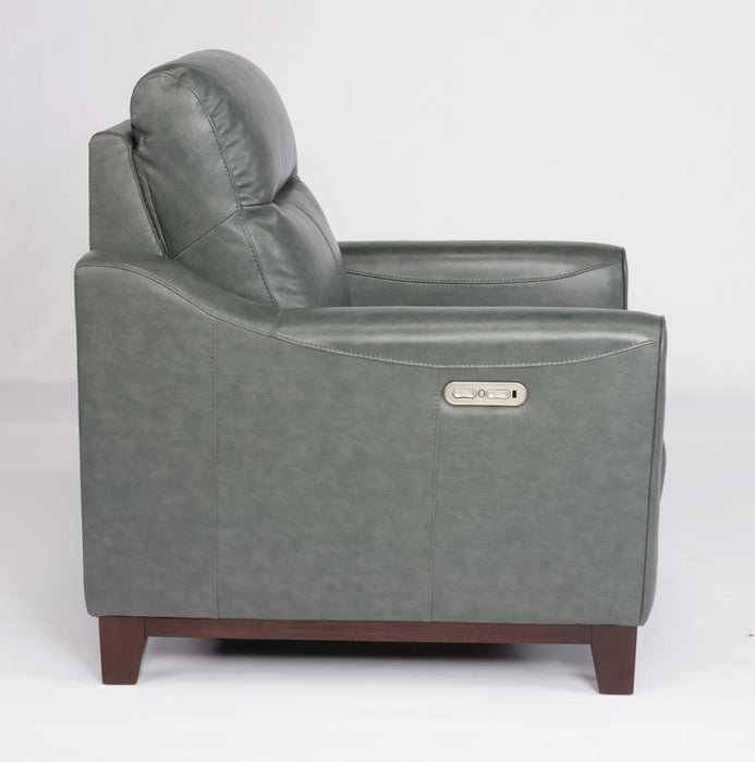 Flexsteel Latitudes Forte Leather Power Recliner w/Power Headrest - Holmwood's Furniture & Design Center (Somersworth, NH)