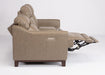 Flexsteel Latitudes Forte Leather Power Reclining Loveseat w/Console & Power Headrests - Holmwood's Furniture & Design Center (Somersworth, NH)