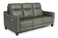 Flexsteel Latitudes Forte Leather Power Reclining Sofa w/Power Headrests - Holmwood's Furniture & Design Center (Somersworth, NH)